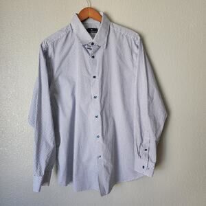 Hart Schaffner Marx Geometric Button Down Longsleeve Shirt